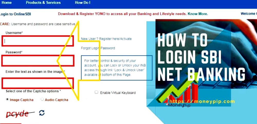 How to login SBI Net Banking