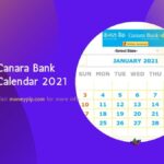 Canara Bank Calendar 2021