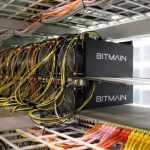 Bitcoin mining computers are pictured in Bitmain's mining farm near Keflavik
